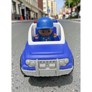 Playgo On The Go Police Car Cop Rare Kids Toy 6 Inch Eco- Friendly  Plastic